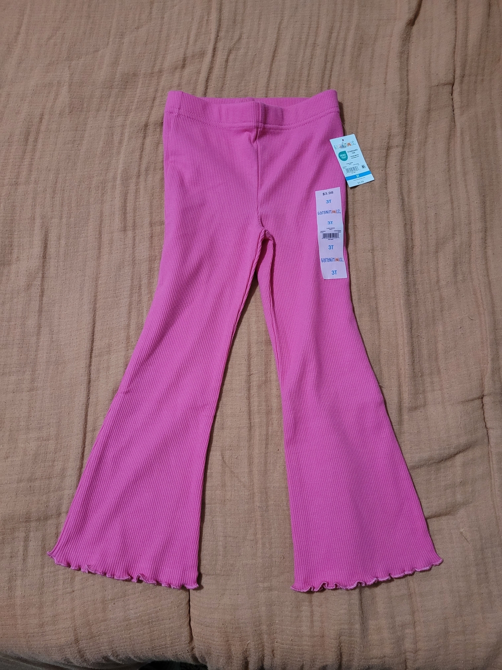 Garanimals Bright Pink Ribbed Flare Leggings